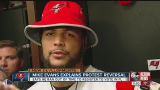 Mike Evans explains protest reversal