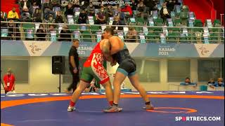 GR - 130 kg: Sərxan Məmmədov - Nikita Kovalski (Belarus)