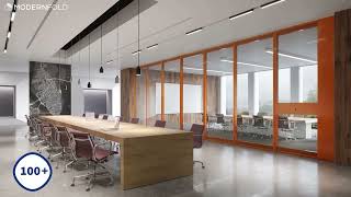 Modernfold Acousti Clear Acoustical Glass Wall System