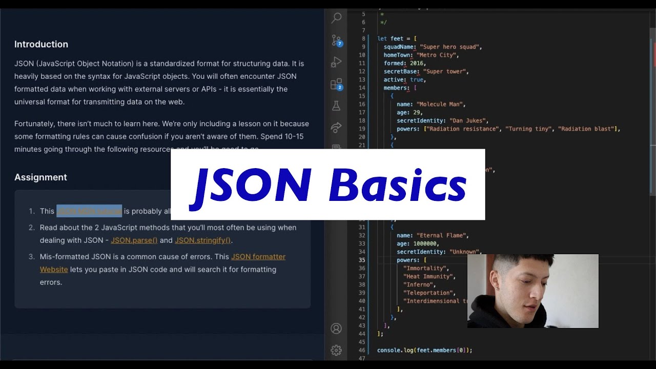 Json Basics Youtube Json Basics Youtube