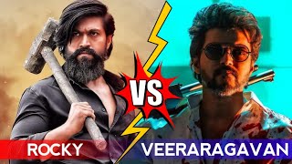 Rocky Bhai vs Veeraragavan 🔥 KGF vs Beast _ Who is Powerful Character #thalapathyvijay #kgf