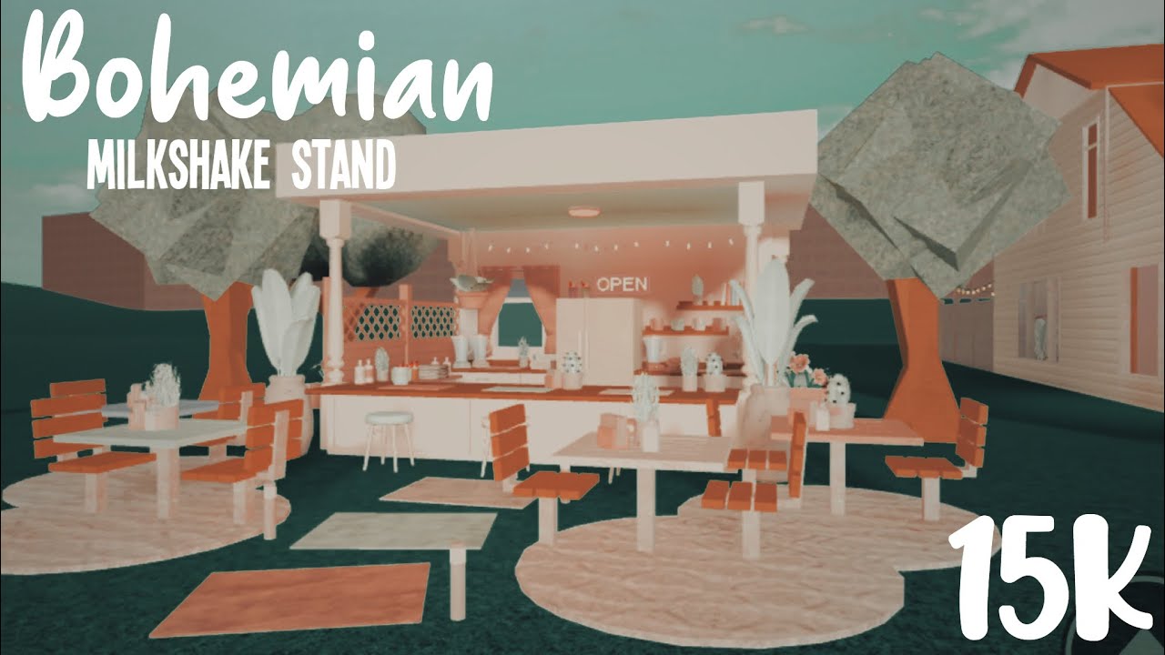 Bohemian Milkshake Stand | No Game Pass | Roblox | Bloxburg | Mobile ...