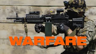 Airsoft WARFARE - LMG in CQB Semi Only field