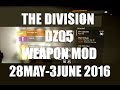 The Division : DZ05 Weapon Mod Vendor Stock 28th May - 3rd June 2016(AEST)