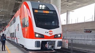 First Southbound Run! Caltrain Electric Train #228 Ride from San Mateo to Redwood City