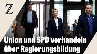 Union und SPD beginnen mit Sondierungsgesprächen