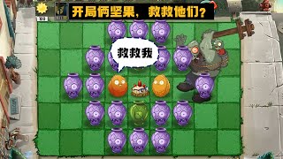 植物大战僵尸：开局俩坚果，救救他们？