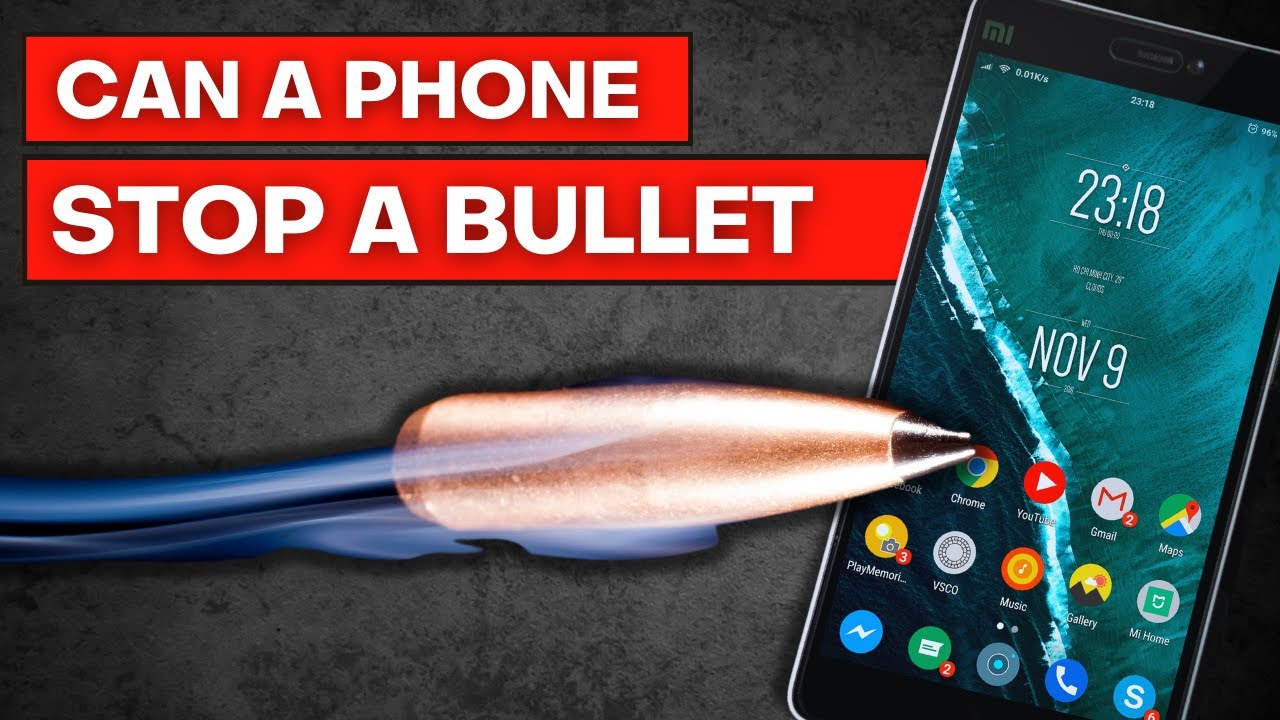 Can A Phone Stop A Bullet Youtube