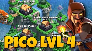 Ataques da Capital do Clã lvl 4, Resumo da 4* e 5* Semana de Raides do CLÃ (Upamos o pico pra lvl 5)