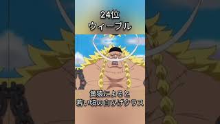 ワンピース 強さランキング TOP30～16位 #shorts #onepiece