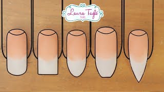 5 BASIC NAIL TIP SHAPES / (English)