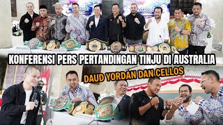 RAFFI AHMAD KONFERENSI PERS TINJU DAUD YORDAN DAN GEORGE DI AUSTRALIA‼️BERSAMA CELLOS BYONCOMBAT