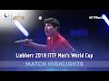 Simon Gauzy vs Kanak Jha I 2018 ITTF Men's World Cup Highlights (Group)