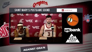 WSU MBB: Nate Calmese/Ethan Price Saint Mary's Postgame | 1/25/25