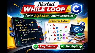 Nested While Loop in C | Step-by-Step Tutorial for Beginners (with Pattern Examples)