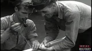 SILENT WWII film, USS BIRMINGHAM TAKES ON AMMUNITION;  BOMBARDMENT OF TINIAN (1944) Part 2