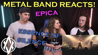 Epica - Essence of Silence (Live) REACTION | Metal Band Reacts! *REUPLOADED*