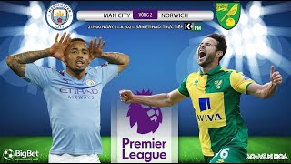 [SOI KÈO NHÀ CÁI] Man City vs Norwich. K+PM trực tiếp bóng đá Ngoại hạng Anh (21h00 ngày 21/8)