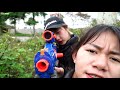 XGirl Nerf War Cherry Decode The Wild House ! SEAL US X Girl Nerf Guns Criminal Group