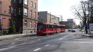 Duewag Pt (Ex Frankfurt) in Fahrt @ Strassenbahn in Oberschlesien