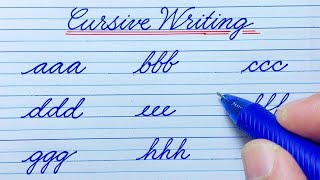 Cursive Writing Practice | Cursive Writing a to z | Cursive Small Letters abcd | Cursive Handwriting