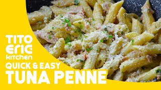 Quick \u0026 Easy Creamy TUNA PENNE Pasta