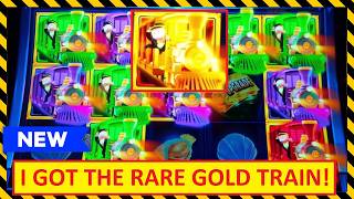 Rare GOLD TRAIN → HUGE WIN on Monopoly Express Slots!