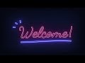 neon lights animation video welcome neon lights animated loop background free background