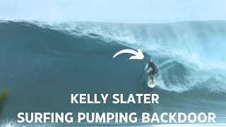 Kelly Slater Surfing Pumping Backdoor Pipeline