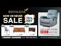 royaloak home furniture now and never sale is now live