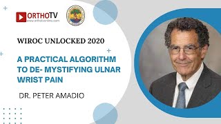 WIROC UNLOCKED 2020 : A practical algorithm to de- mystifying ulnar wrist pain - Dr. Peter Amadio