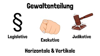 Gewaltenteilung einfach erklärt - Horizontale und Vertikale Gewaltenteilung