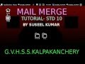 MAIL MERGE PART - 1. (LIBRE OFFICE WRITER - TUTORIAL) MAIL MERGE PART - 1. (LIBRE OFFICE WRITER - TUTORIAL)