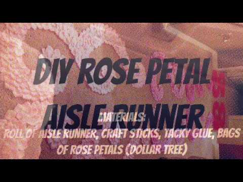 DIY Rose Petal Aisle Runner DIY Rose Petal Aisle Runner