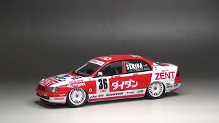 Aoshima BEEMAX 1/24 TOYOTA CORONA '94JTCC Unboxing FullBuild Step By Step