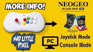 Console \u0026 JoyStick Mode? NEW Details SNK Neo Geo Pro Arcade Stick!