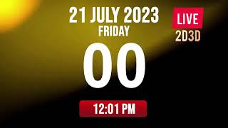 21.07.2023 (Friday) | 12:01 PM | 2D Live Today