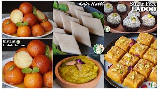 5 Days of Diwali Sweets recipe ideas! Instant sweets recipe - Sattvik Kitchen