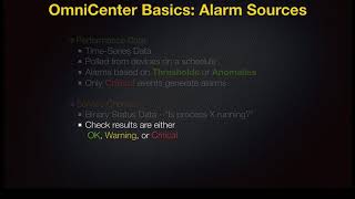 OmniCenter 10 Training - 04 Alarm Sources