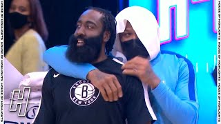 PJ Tucker Showing Love to James Harden After the Game - Nets vs Rockets | March 3, 2021