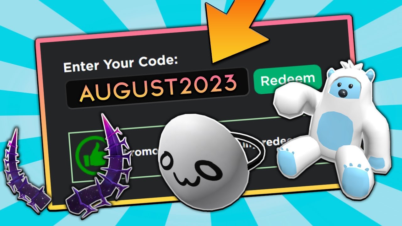 *8 NEW CODES!* AUGUST 2023 Roblox FREE Items And ROBLOX Promo Codes For ...