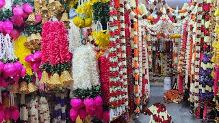 Bangalore shopping || Home decor items in chickpet || artificial flowers