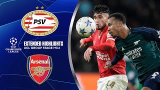 PSV vs. Arsenal: Extended Highlights | UCL Group Stage MD 6 | CBS Sports Golazo