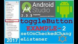 Android Studio tutorial - Android TOGGLE BUTTON example | ToggleButton onClickListner | Use proper