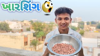 આજે બનાવી ખારશિંગ 😇 દેશી ખારશિંગ ફુલ મોજ ....|| Aje Banavi Desi Kharshing 😇 ||