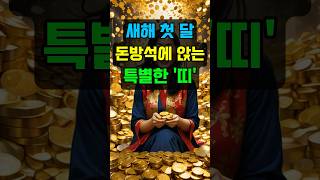 새해 첫 달 돈방석에 앉는 특별할 띠! #운세 #띠별운세 #오늘의운세 #신년운세