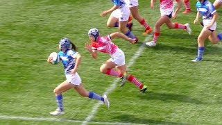 U18花園女子15人制ラグビー_東西対抗戦 2018_前半