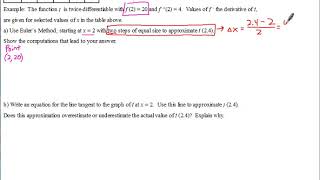 AP Calculus BC Notes Euler's Method