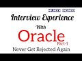 Interview Experience with Oracle | Java Interview Questions | Oracle Interview Process