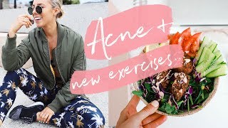 MY ACNE CAME BACK!? New Gym Routine + Healthy Meals | Day In The Life!